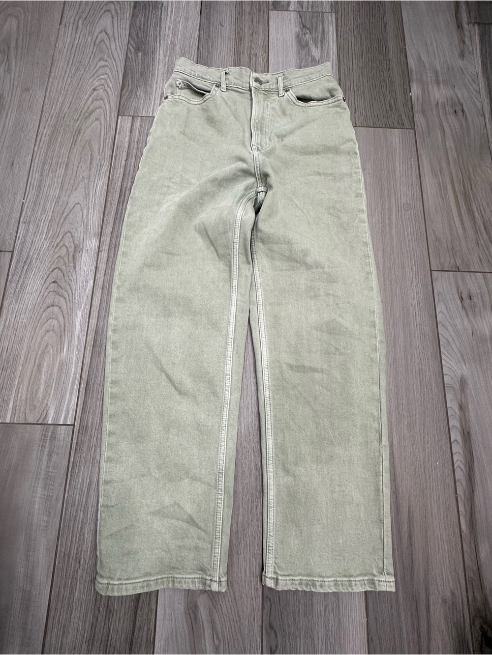 Everlane Sage Green The Way High Jean